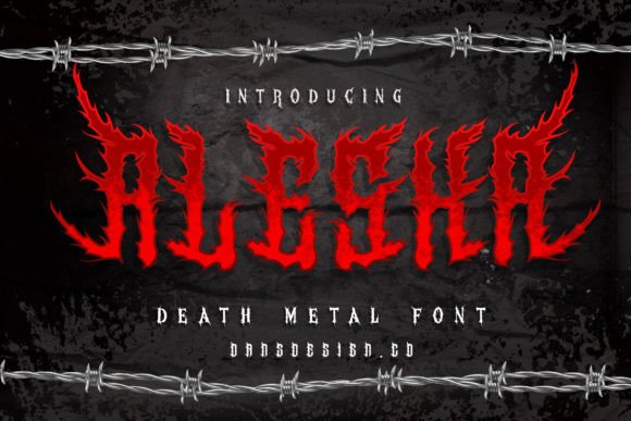 Alesa: A Sinister Typeface for Bold Craft Creations