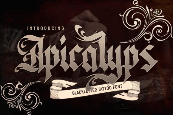 Apicalyps: The Bold Blackletter Typeface for Handmade Branding