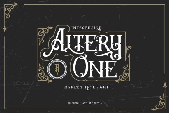 Artery One Font: A Gothic Typeface for Creative Makers