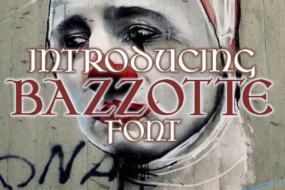 Bazzotte: A Gothic Typeface for Bold Digital Design