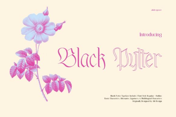 Black Pytter: A Bold Typeface for Memorable Branding