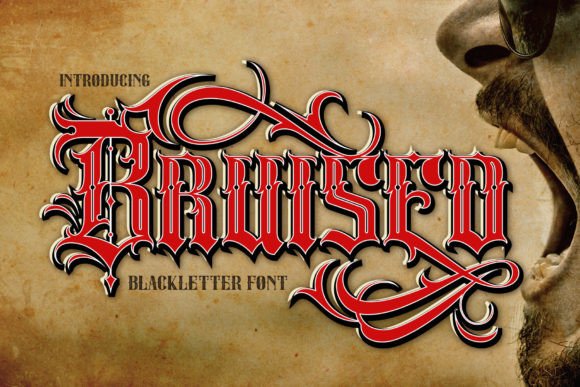 Bruised: The Blackletter Typeface for Bold Brand Identity