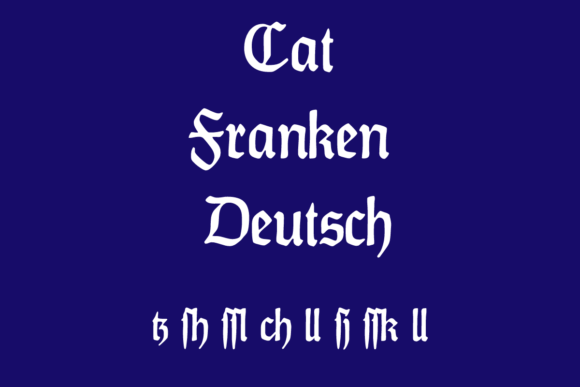 CAT Franken Deutsch: A Gothic Typeface for Crafting and Branding