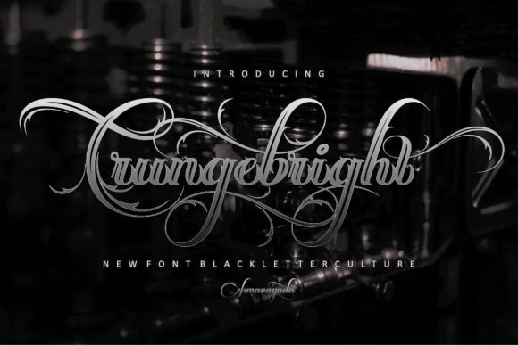 Crungebright: A Bold Typeface for Gothic Vibe Projects