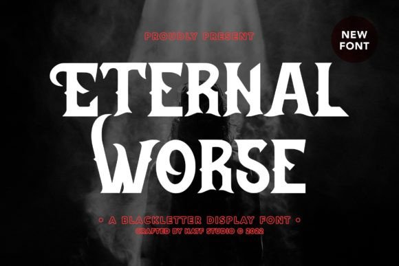 Eternal Worse: A Gothic Typeface That Captures Dark Elegance