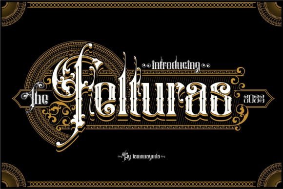 Felturas Font: A Victorian-Style Typeface for Craft Creations