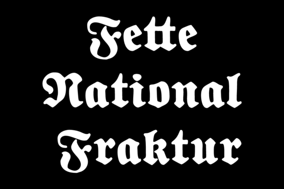Fette National Fraktur: A Gothic Typeface for Creative Makers