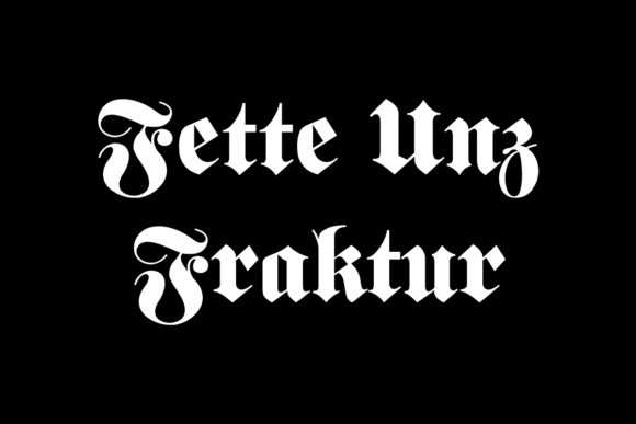 Fette Unz Fraktur: A Bold Typeface with Character