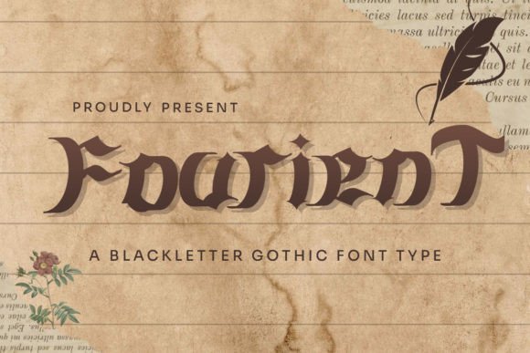 Fourient Font: Stylish Blackletter for Strong Brand Typography