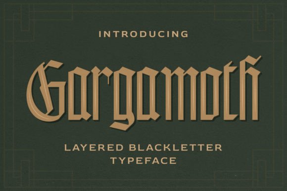 Gargamoth: A Bold Blackletter Font for Memorable Marketing