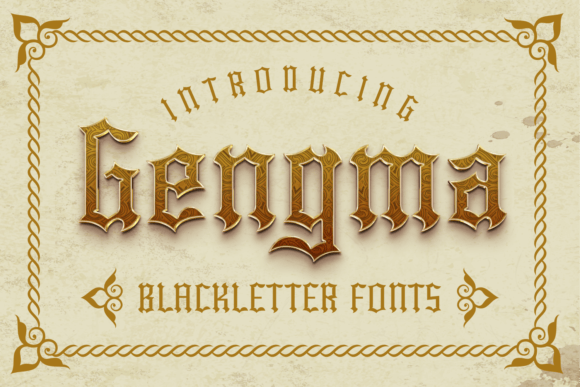 Gengma Font: A Gothic Typeface for Strong Brand Identity