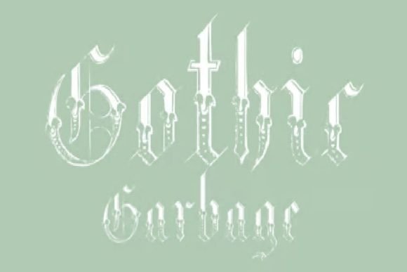 Gothic Garbage: A Bold Blackletter Font for Makers and Creative Sellers