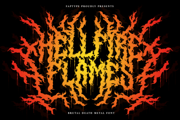 Hellfire Flames: A Bold Blackletter Typeface for Digital Branding