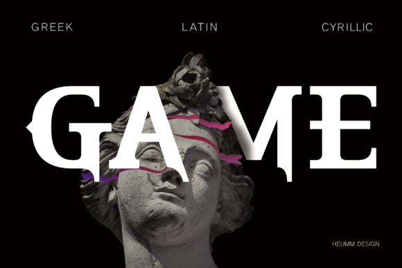Hu Thegame: A Bold Blackletter Font for Branding with Edge