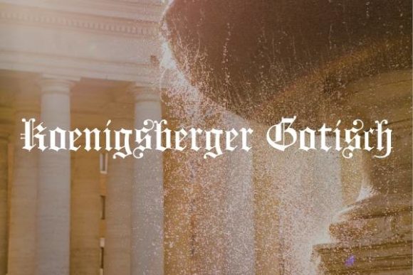 Koenigsberger Gotisch Font for Web Design Projects