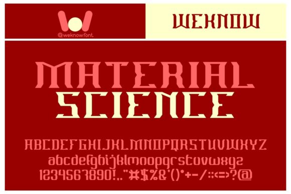 Material Science Font: A Bold Choice for Branding