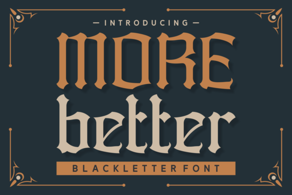 More Better Typeface for Strong Web Design Statements