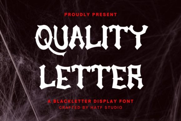 Quality Letter: Elevating Editorial Design with Bold Blackletter Typography