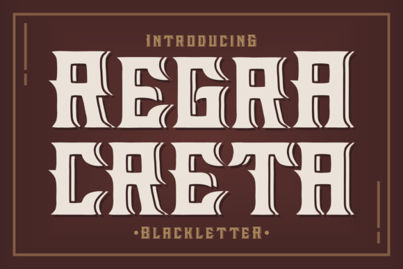 Regra Creta: A Bold Blackletter Typeface for Editorial Design