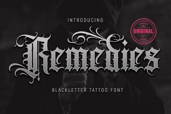 Remedies Font: A Bold Blackletter Typeface for Branding Projects