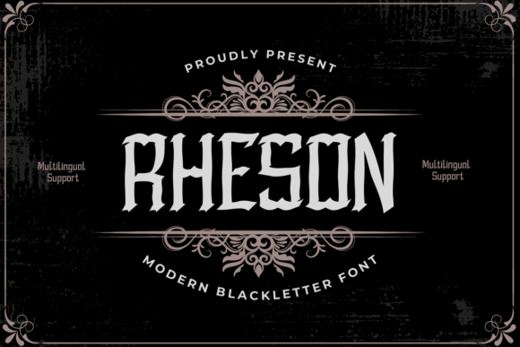 Rheson: A Gothic Typeface for Digital Designers