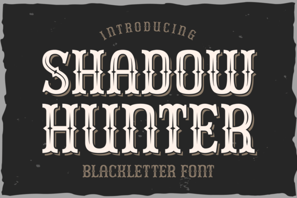 Shadow Hunter Font: A Bold Choice for Striking Campaign Typography