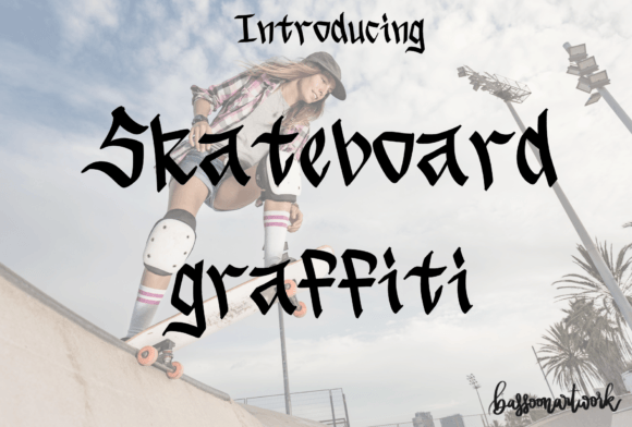 Skateboard Graffiti Font: A Bold Typeface for Street-Style Campaigns