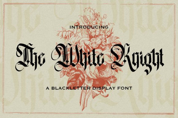 The White Knight Font: A Bold Blackletter for Editorial Elegance