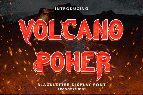 Volcano Power Font: Gothic Elegance for Editorial Design